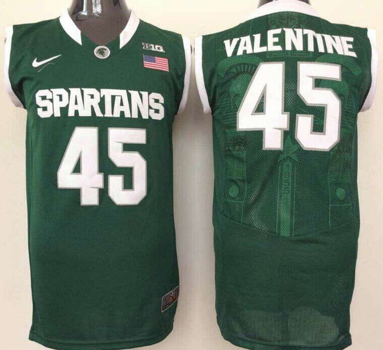 NCAA Men Michigan State Spartans 45 vanentine green